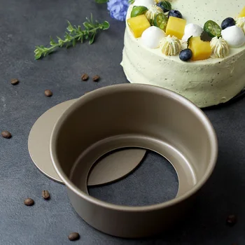 Golden Baking Pans Dish Cake Mold Non-stick Removable Base Tray Round Pan For Making Cakes Cheesecakes Mousse
Golden Baking Pans Dish Cake Mold Non-stick Removable Base Tray Round Pan For Making Cakes Cheesecakes Mousse