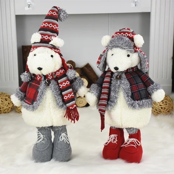 Christmas Decorations for The Table with A Bear Doll in A Gown Christmas and New Year Cute Christmas Gifts with Little Ears
Christmas Decorations for The Table with A Bear Doll in A Gown Christmas and New Year Cute Christmas Gifts with Little Ears