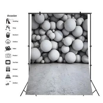 Laeacco Abstract 3D Pattern Gray Ball Cement Wall Baby Party Portrait Pattern Photographic Background Photo Backdrop Photostudio
Laeacco Abstract 3D Pattern Gray Ball Cement Wall Baby Party Portrait Pattern Photographic Background Photo Backdrop Photostudio