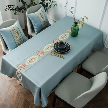 FSISLOVER Waterproof Decorative Table Cloth Embroidery Tablecloth Rectangular Dining Table Cover Tafelkleed mesa nappe
FSISLOVER Waterproof Decorative Table Cloth Embroidery Tablecloth Rectangular Dining Table Cover Tafelkleed mesa nappe