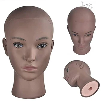 African Bald Mannequin Head With Stand For Wig Making Hat Display Cosmetology Female Manikin Doll Head Training Head
African Bald Mannequin Head With Stand For Wig Making Hat Display Cosmetology Female Manikin Doll Head Training Head