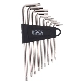 9 Pcs Hex Key Wrench Sets Torx L Shape Repair Tool Screwdriver Tool Set Useful T8WE
9 Pcs Hex Key Wrench Sets Torx L Shape Repair Tool Screwdriver Tool Set Useful T8WE