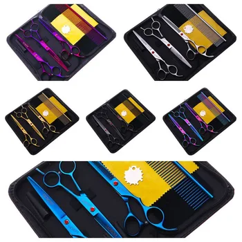 4Pcs/Set Professional Salon Barber Scissors 7" Hairdressing Shears Haircut Tool Kit with Comb for Pet Dog Grooming Hair Styling
4Pcs/Set Professional Salon Barber Scissors 7" Hairdressing Shears Haircut Tool Kit with Comb for Pet Dog Grooming Hair Styling