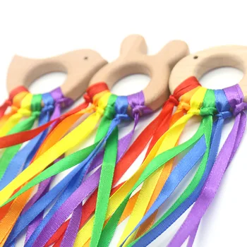 Rainbow Natural Wooden Ribbon Ring Animal Shape Waldorf Toys Baby Newborn Teether Montessori Sensory Toys Shower Gift K2044H
Rainbow Natural Wooden Ribbon Ring Animal Shape Waldorf Toys Baby Newborn Teether Montessori Sensory Toys Shower Gift K2044H