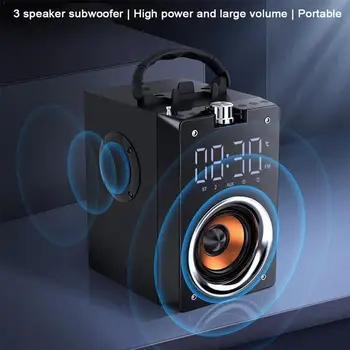 Speaker Super Bass Subwoofer Clock Speaker Loudspeaker For PC Mic Radio Support card FM TF AUX Speaker Bluetooth Column Box N4B4
Speaker Super Bass Subwoofer Clock Speaker Loudspeaker For PC Mic Radio Support card FM TF AUX Speaker Bluetooth Column Box N4B4