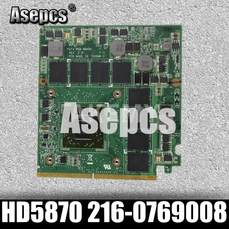 Asepcs G73_MXM HD5870 216-0769008 видеокарта для For Asus G73 G73JH ноутбука VGA Видеокарта плата 100%