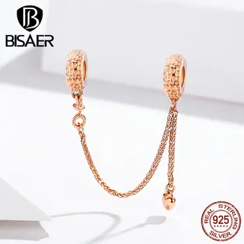 safety chain BISAER 100% 925 sterling silver stopper diy safety chain beads charms fit for charm bracelets 925 jewelry ECC1112
safety chain BISAER 100% 925 sterling silver stopper diy safety chain beads charms fit for charm bracelets 925 jewelry ECC1112