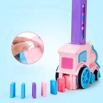 Automatic Laying Domino Train Blocks Set Building and Stacking Toy Plastic Blocks For 3-7 Year Old Toys Boys Girls Gift for Kids
Automatic Laying Domino Train Blocks Set Building and Stacking Toy Plastic Blocks For 3-7 Year Old Toys Boys Girls Gift for Kids