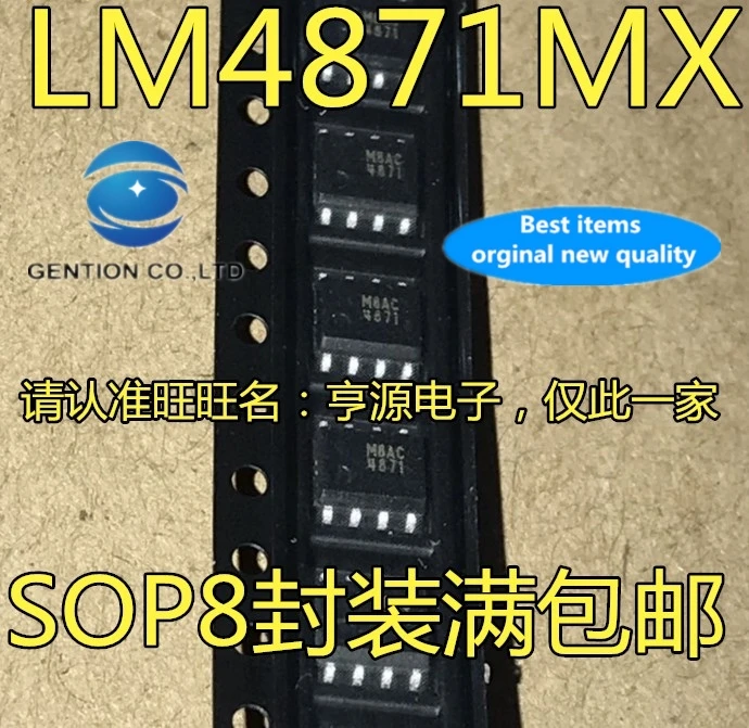 10 шт., аудио усилитель LM4871, LM4871M, LM4871MX, LM4871M/NOPB SOP-8, чип освещения, 100% новый и оригинальный 
10 шт., аудио усилитель LM4871, LM4871M, LM4871MX, LM4871M/NOPB SOP-8, чип освещения, 100% новый и оригинальный