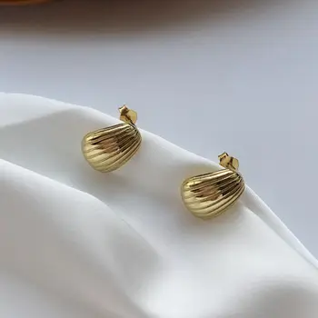 Silvology 925 Sterling Silver Gold Shell Stud Earrings Mini High Quality Nordic Style Earrings for Women Chic Jewelry Girls Gift
Silvology 925 Sterling Silver Gold Shell Stud Earrings Mini High Quality Nordic Style Earrings for Women Chic Jewelry Girls Gift