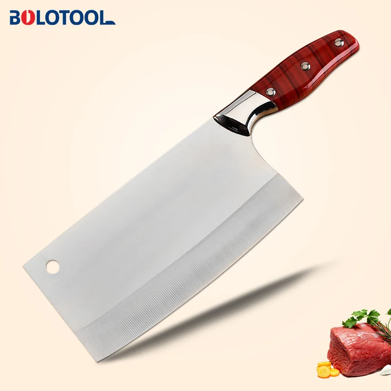 Kitchen Chopping Knife 30CR13 Stainless Steel Chinese Chef Meat Cleaver Slice Vegetable Knife Comfortable Handle Cooking Tool
Kitchen Chopping Knife 30CR13 Stainless Steel Chinese Chef Meat Cleaver Slice Vegetable Knife Comfortable Handle Cooking Tool