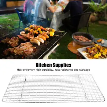 42.8x30x2cm Baking Sheet Stainless Steel Barbecue Rack Rectangular Grid Cooling Rack for Baking Accessories Kitchen Part
42.8x30x2cm Baking Sheet Stainless Steel Barbecue Rack Rectangular Grid Cooling Rack for Baking Accessories Kitchen Part