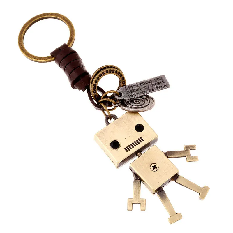Jessingshow Leather Alloy Robot Key Ring Keychain Keyring Key Holder Gadgets For Men Women Ancient Bronze Jewelry
Jessingshow Leather Alloy Robot Key Ring Keychain Keyring Key Holder Gadgets For Men Women Ancient Bronze Jewelry