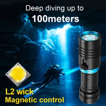 Most Powerful Professional Diving Led Flashlight 100m Underwater Light Scuba Dive Torch Rechargeable Xm L2 Hand Lamp 26650 18650
Most Powerful Professional Diving Led Flashlight 100m Underwater Light Scuba Dive Torch Rechargeable Xm L2 Hand Lamp 26650 18650