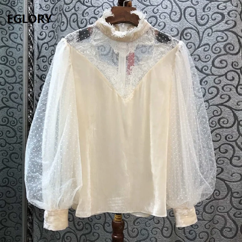 High Quaity Blouses 2019 Autumn Winter Tops Women Ruffled Collar Sexy Sheer Lace Mesh Patchwork Long Sleeve Vintage Tops Blouse
High Quaity Blouses 2019 Autumn Winter Tops Women Ruffled Collar Sexy Sheer Lace Mesh Patchwork Long Sleeve Vintage Tops Blouse