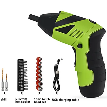 Cordless Electric Screwdriver Rechargeable Lithium Battery 90 Degree Rotation Drill Scissors Pliers Measure Household Power Tool
Cordless Electric Screwdriver Rechargeable Lithium Battery 90 Degree Rotation Drill Scissors Pliers Measure Household Power Tool