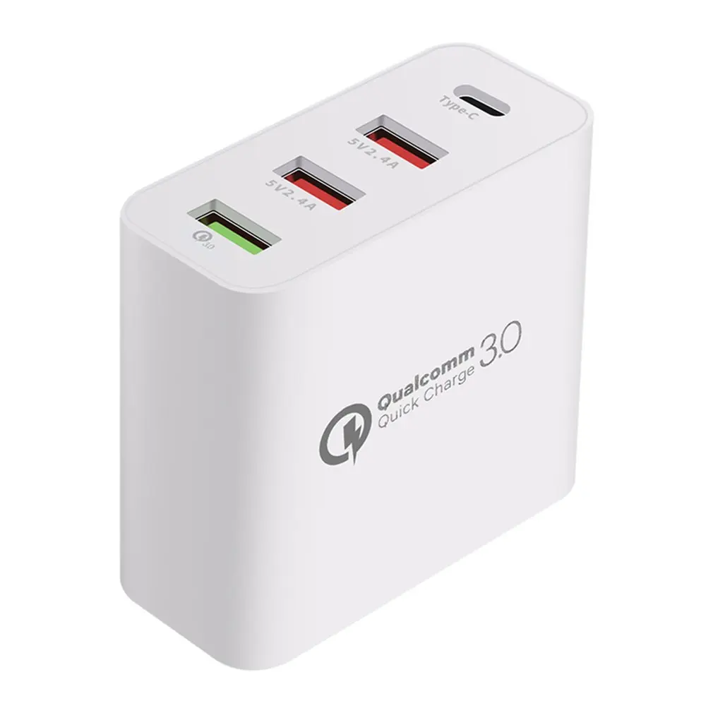 48 Вт 4 порта быстрое зарядное устройство Pd Type C Usb планшет Qc 3 0 настенное US EU UK AU