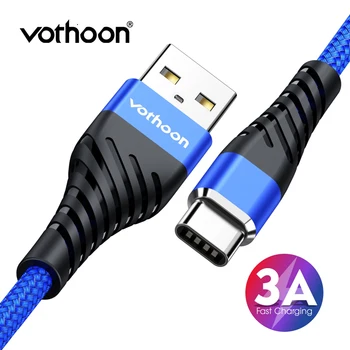 Vothoon 3A Fast Charging Type C USB Cable For Samsung S10 Xiaomi Redmi Note 7 Type C Mobile Phone Charging Wire Cord USB C Cable
Vothoon 3A Fast Charging Type C USB Cable For Samsung S10 Xiaomi Redmi Note 7 Type C Mobile Phone Charging Wire Cord USB C Cable