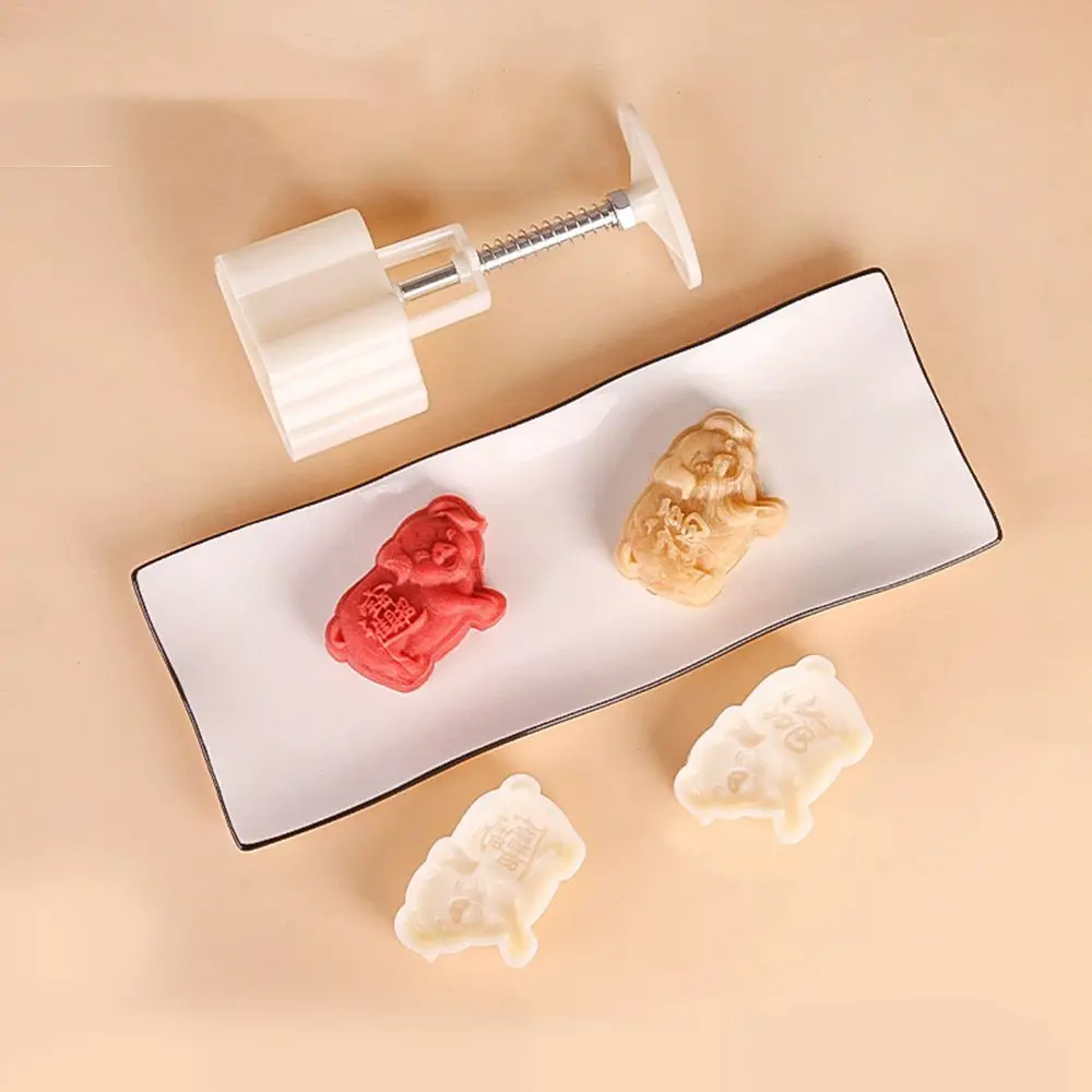 Moon Cake Mid-Autumn Festival Animal Stamps Reusable Hand Press Mooncake Mold Pastry Tool Maker Mould | Дом и сад