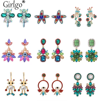 Girlgo Fashion High-Quality Rhinestone Colored Drop Earring Women Crystal Eye Animal Bee Starfish Fruit Styles Earring Jewelry
Girlgo Fashion High-Quality Rhinestone Colored Drop Earring Women Crystal Eye Animal Bee Starfish Fruit Styles Earring Jewelry
