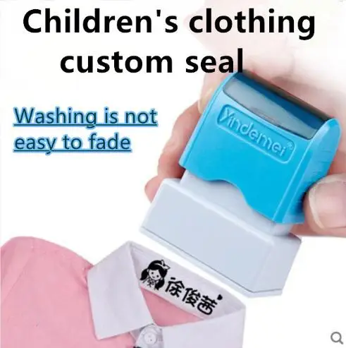 Cute cartoon children's seal baby student clothes chapter custom school uniform name word waterproof wash not faded stamp
Cute cartoon children's seal baby student clothes chapter custom school uniform name word waterproof wash not faded stamp