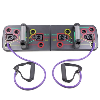 MultiFunction Foldable Push Up Board System w/ Resistance Tube Band Pull Rope Body Building Exercise Workout Push-up Stand Board
MultiFunction Foldable Push Up Board System w/ Resistance Tube Band Pull Rope Body Building Exercise Workout Push-up Stand Board