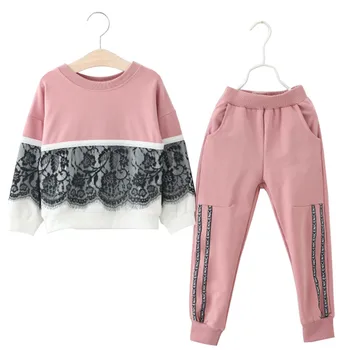 Autumn Winter Girls Two-piece Sportswear South Korea Lace Fashion T-shirt + Pants Small Size Medium Sizes Children's Suit 2-7Yrs
Autumn Winter Girls Two-piece Sportswear South Korea Lace Fashion T-shirt + Pants Small Size Medium Sizes Children's Suit 2-7Yrs