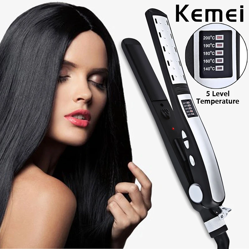 Km-800 Five Grade Temperature Control Hair Straightener Ceramic Panel Does Not Hurt Hair Negative Ion Hair Care Splint Machine
Km-800 Five Grade Temperature Control Hair Straightener Ceramic Panel Does Not Hurt Hair Negative Ion Hair Care Splint Machine