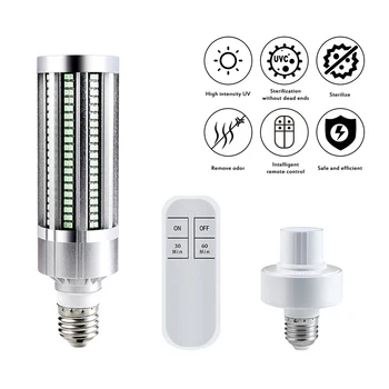 Amazon hot sale UVC Ultraviolet disinfection lamp 60W UV-C Corn Light Bulb LED germicidal lamp remote comtrol timer sterilizer
Amazon hot sale UVC Ultraviolet disinfection lamp 60W UV-C Corn Light Bulb LED germicidal lamp remote comtrol timer sterilizer