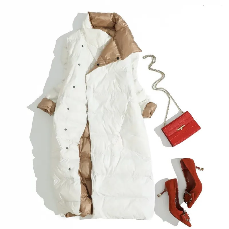 2020 New 90% White Duck Down Jacket Women Two Side Wear Ultra Light Puffer Jacket Women Korean Warm Parka Abrigos 033 YY1629
2020 New 90% White Duck Down Jacket Women Two Side Wear Ultra Light Puffer Jacket Women Korean Warm Parka Abrigos 033 YY1629