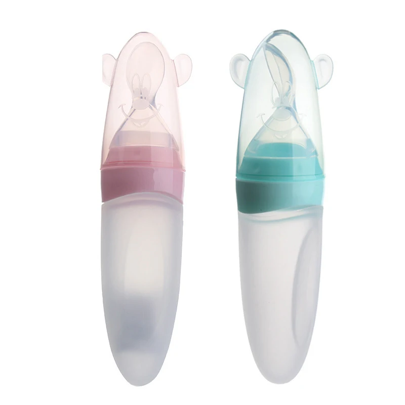 90 ml Baby Squeezing Feeding Bottle Infant Food Supplement Bottle Vegetable Fruit Feeding Spoon Rice Cereal Bottle Baby Dishes
90 ml Baby Squeezing Feeding Bottle Infant Food Supplement Bottle Vegetable Fruit Feeding Spoon Rice Cereal Bottle Baby Dishes