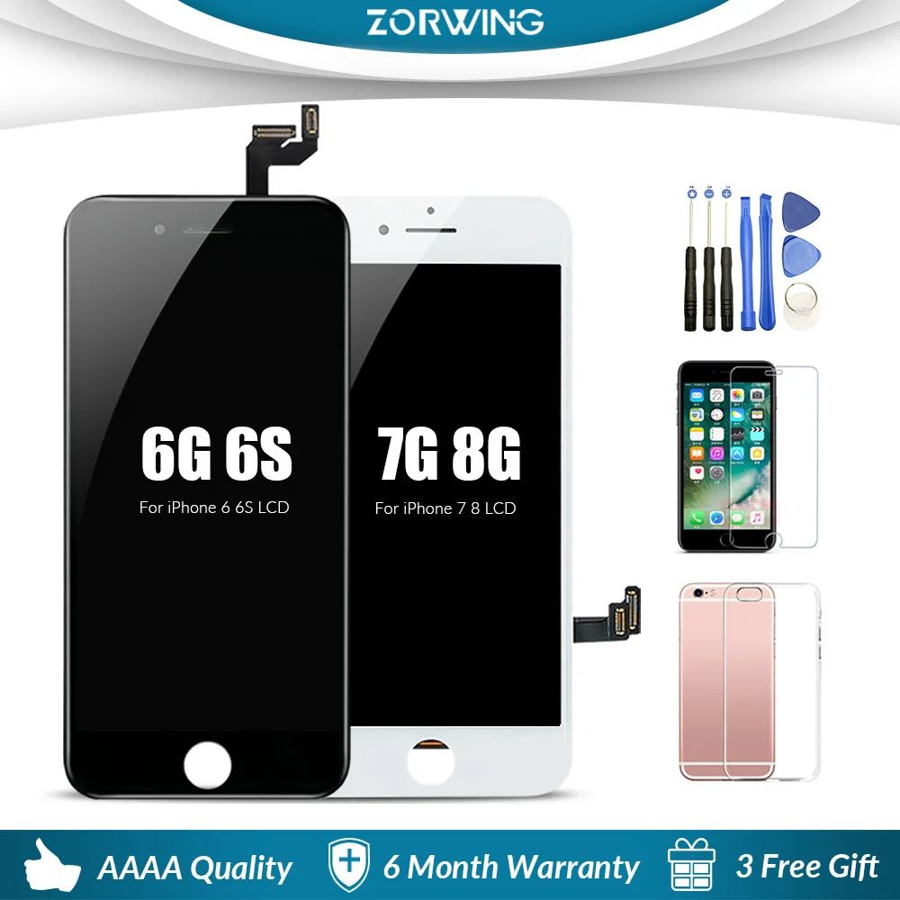 Grade AAA LCD Screen For iPhone 6 6S 7 8 Plus LCD Display + Touch Screen Replacement For iPhone 6 S 5S LCD Ecran Pantalla
Grade AAA LCD Screen For iPhone 6 6S 7 8 Plus LCD Display + Touch Screen Replacement For iPhone 6 S 5S LCD Ecran Pantalla