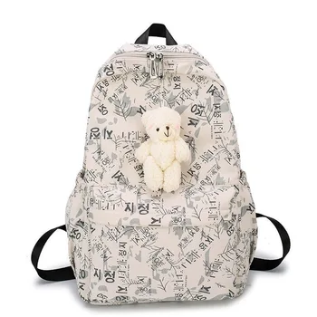 New Korean Girls Letter Printed Schoolbag Fashion Casual Wild Youth Student Backpack Large Capacity Backpack
New Korean Girls Letter Printed Schoolbag Fashion Casual Wild Youth Student Backpack Large Capacity Backpack