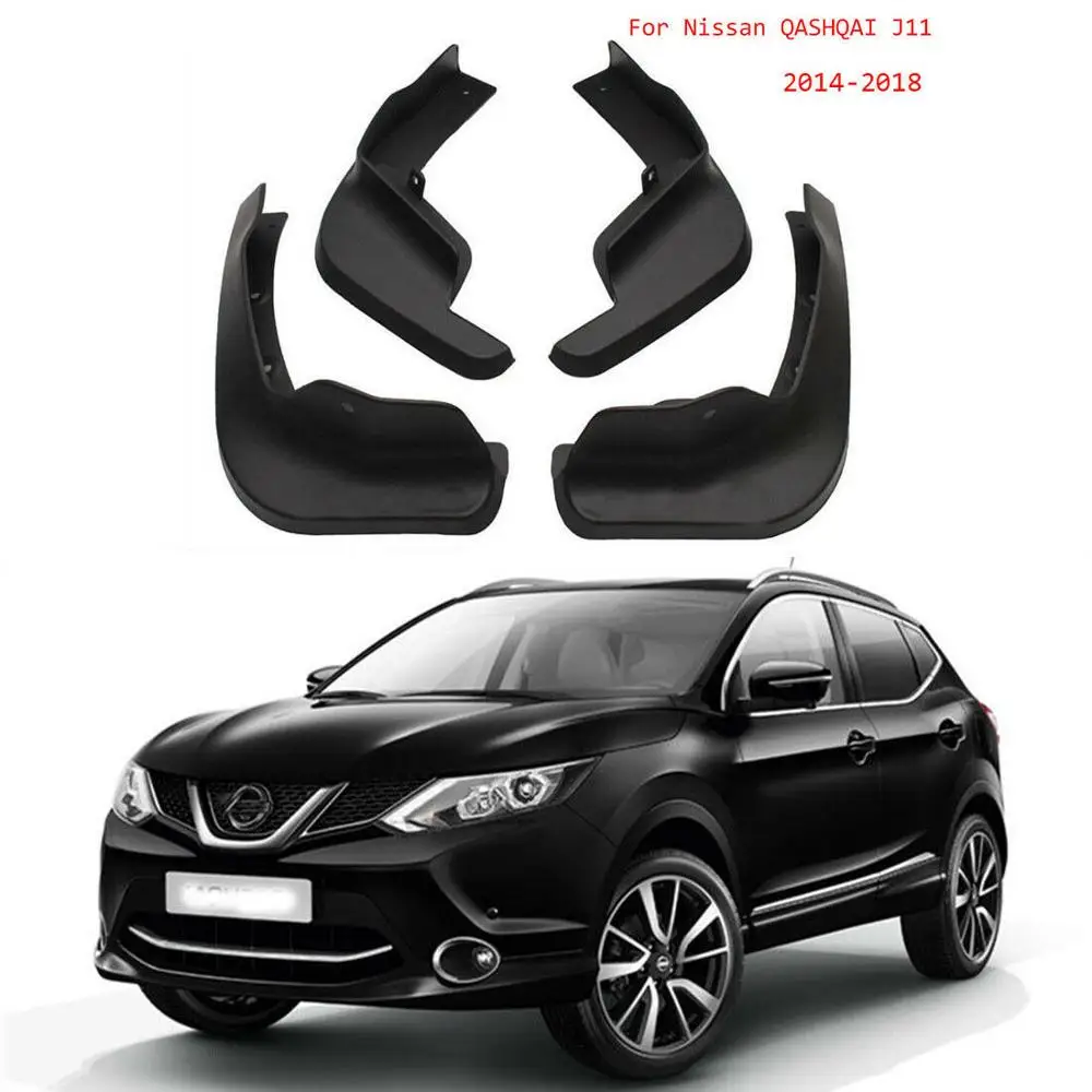 

Fivefinger Car Front Rear Fender Flares Mud Flaps Splash Guard Mudflaps Mudguard For Nissan Qashqai J11 2014 2015 2016 2017 2018