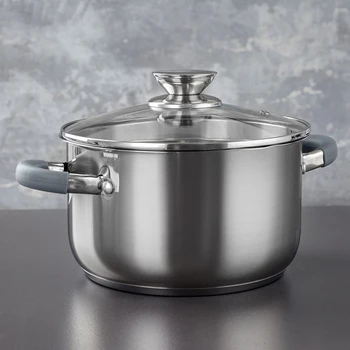 Casserole "Tefida" 3.5 l, colander lid, drain spout, capsule bottom, silicone handles
Casserole "Tefida" 3.5 l, colander lid, drain spout, capsule bottom, silicone handles