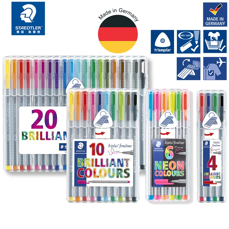 Staedtler Triplus Fineliner 334 SB20 Tips Desktop Box - Assorted Colours (Pack of 20)
Staedtler Triplus Fineliner 334 SB20 Tips Desktop Box - Assorted Colours (Pack of 20)