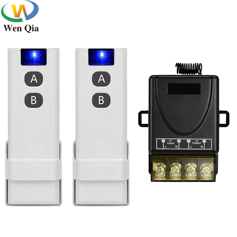433Mhz Remote Control Switch RF Smart Wireless AC 110V 220V 30A Receiver Transmitter with mountclip For lighting WaterPump motor
433Mhz Remote Control Switch RF Smart Wireless AC 110V 220V 30A Receiver Transmitter with mountclip For lighting WaterPump motor