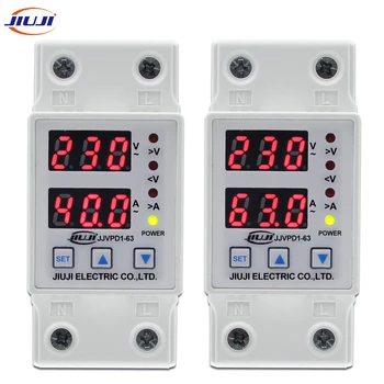 40A 63A DinRail 230V Adjustable Over and Under Voltage Protector Relay Protective Device with Over Current Protection Voltmeter
40A 63A DinRail 230V Adjustable Over and Under Voltage Protector Relay Protective Device with Over Current Protection Voltmeter