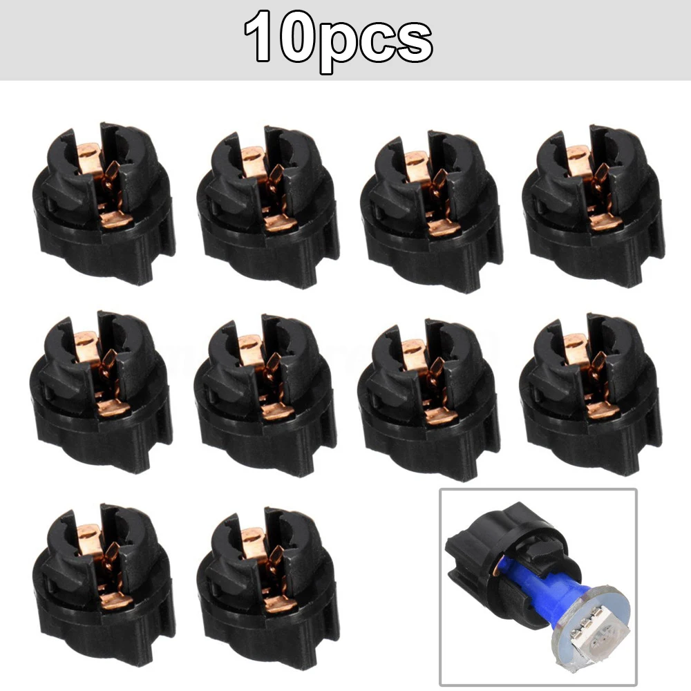 10x Universal T5 Bulb Holder Twist Lock Socket Dashboard Instrument Panel Cluster Light Interior Parts Car Accessories
10x Universal T5 Bulb Holder Twist Lock Socket Dashboard Instrument Panel Cluster Light Interior Parts Car Accessories