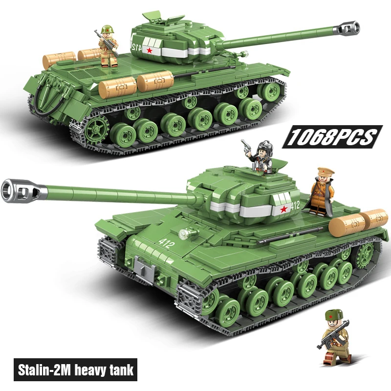 2020 New Technic Building Blocks Sets Legoing WW2 Military Soviet Stalin 2M Heavy Tank Weapon Tank Weapon Bricks Toys
2020 New Technic Building Blocks Sets Legoing WW2 Military Soviet Stalin 2M Heavy Tank Weapon Tank Weapon Bricks Toys