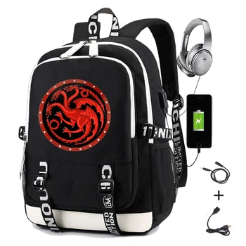 Game of Thrones Backpack for Men Print House Targaryen Dragon Luxury Laptop Backpack Usb Charging Travel Backpack School Bag
Game of Thrones Backpack for Men Print House Targaryen Dragon Luxury Laptop Backpack Usb Charging Travel Backpack School Bag