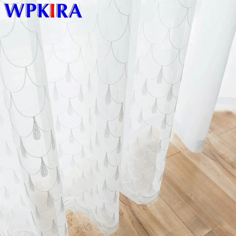Modern Fish Scale Design Sheer Voile Curtain For Living Room Bedroom Window Simple Embroidered Curtain Solid White Tulle M145D3
Modern Fish Scale Design Sheer Voile Curtain For Living Room Bedroom Window Simple Embroidered Curtain Solid White Tulle M145D3