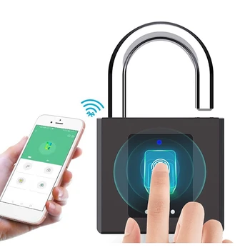 Door Lock Smart Fingerprint Lock Support Bluetooth APP Control IP65 Waterproof Padlock for Factory Iron Door Safety Lock
Door Lock Smart Fingerprint Lock Support Bluetooth APP Control IP65 Waterproof Padlock for Factory Iron Door Safety Lock