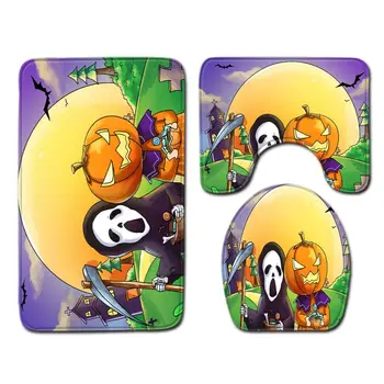 2020 HOT SALE Happy Halloween Waterproof Polyester Fabric Shower Curtain Bath Mat U Type Rug O Type Lid Toilet Cover
2020 HOT SALE Happy Halloween Waterproof Polyester Fabric Shower Curtain Bath Mat U Type Rug O Type Lid Toilet Cover