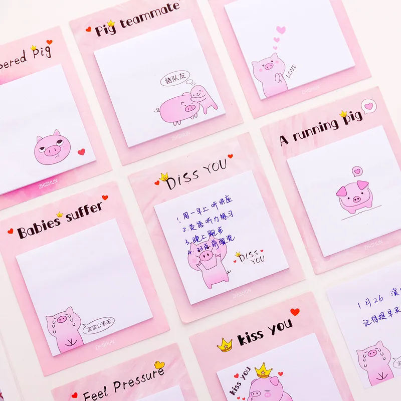 Cute Girl Post-it Note Creative Pig Student Note Paper N Times Paste Small Notebook Can Tear Stick Student Supplies Stationery
Cute Girl Post-it Note Creative Pig Student Note Paper N Times Paste Small Notebook Can Tear Stick Student Supplies Stationery