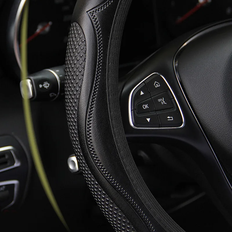 Universal 38CM 1/3 Pcs Ice Silk Steering Wheel Cover Wear-resistant Anti-slip Car Accessories Gear Handbrake Cover Interior
Universal 38CM 1/3 Pcs Ice Silk Steering Wheel Cover Wear-resistant Anti-slip Car Accessories Gear Handbrake Cover Interior