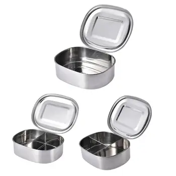 Stainless Steel Lunch Containers 1/2/3 Compartments Adult Lunch Box Sealed Leakproof Rectangular Food Container Bento Box
Stainless Steel Lunch Containers 1/2/3 Compartments Adult Lunch Box Sealed Leakproof Rectangular Food Container Bento Box
