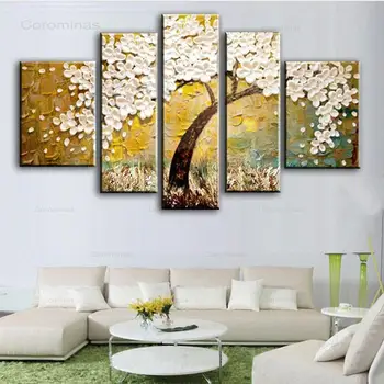 Knife 3D Floral Painting 5 Panel Pictures Hand-painted Abstract White Flowers Oil Paintings On Canvas Large Wall Art Home Decor
Knife 3D Floral Painting 5 Panel Pictures Hand-painted Abstract White Flowers Oil Paintings On Canvas Large Wall Art Home Decor