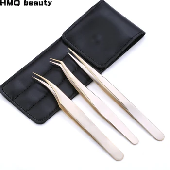 New 100% tip closed gold tweezers for eyelash extension Stainless Steel High Precision eyelash tweezers for makeup tools
New 100% tip closed gold tweezers for eyelash extension Stainless Steel High Precision eyelash tweezers for makeup tools