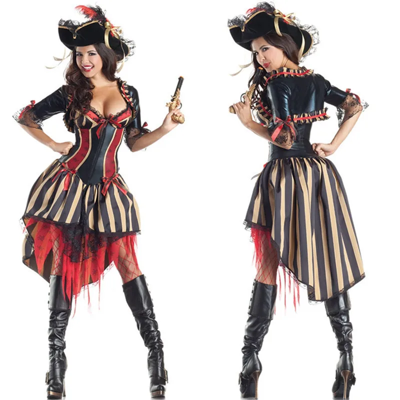 Halloween Makeup Ball Cosplay Caribbean Women's Pirate Adult Captain Jack Clothes Ball Party
Halloween Makeup Ball Cosplay Caribbean Women's Pirate Adult Captain Jack Clothes Ball Party